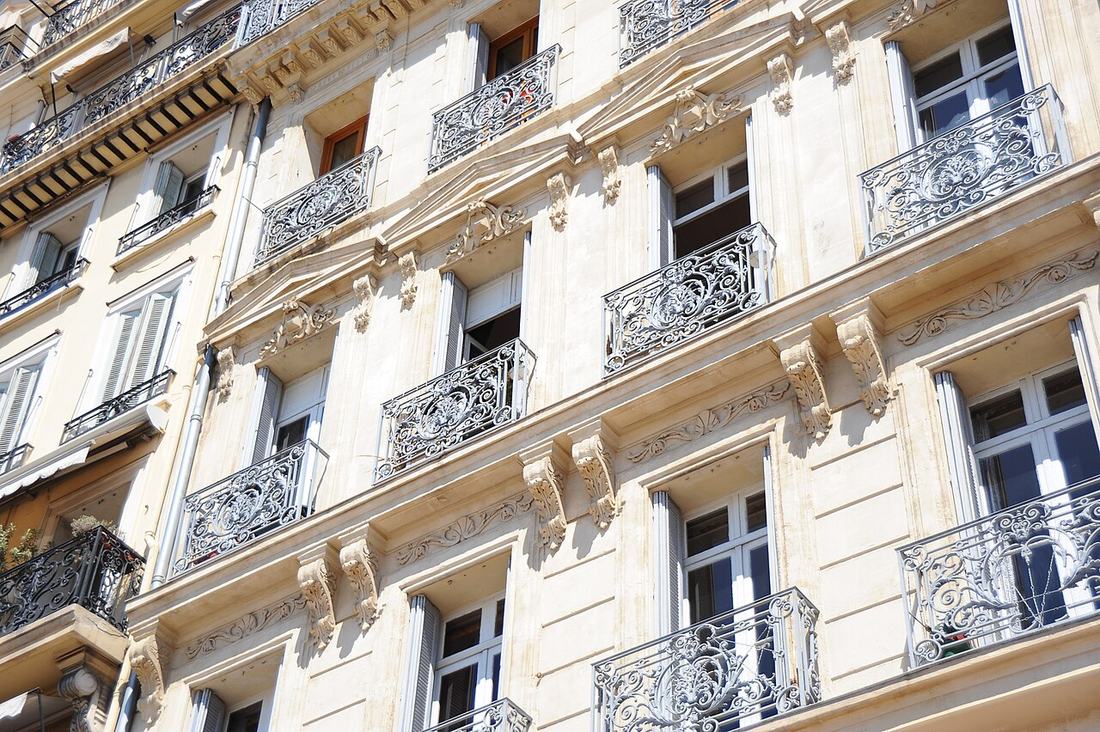 Façades d'immeubles à Marseille
